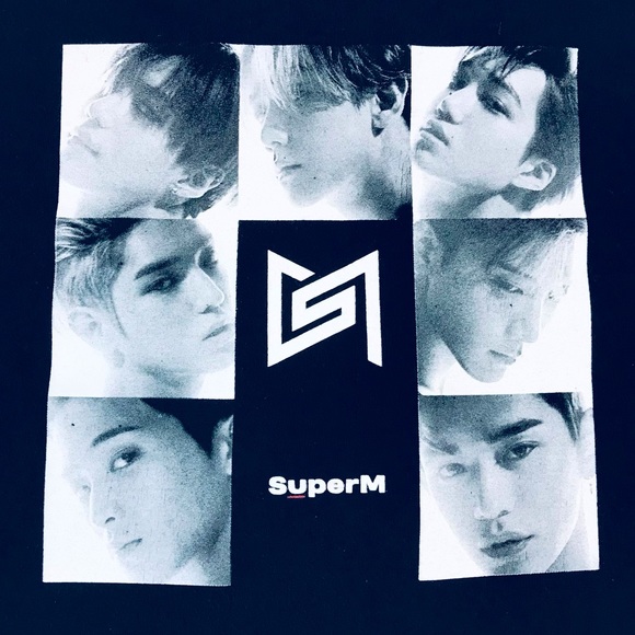 Super M Entertainment K-POP Band Group South Korean Supergroup Merch Large Shirt - Picture 4 of 5